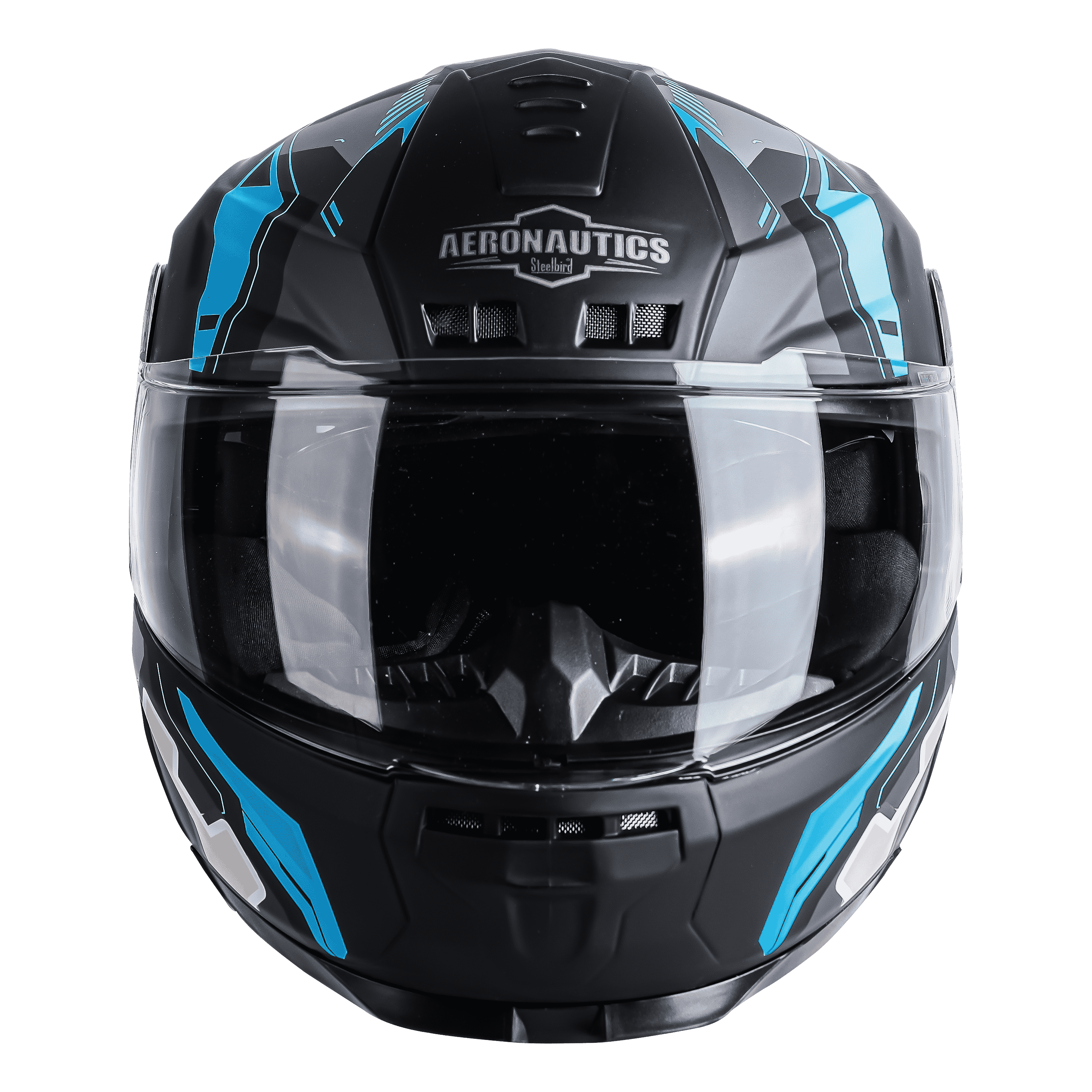 SBH-40 ROLLER CRASH GLOSSY BLACK WITH LIGHT BLUE